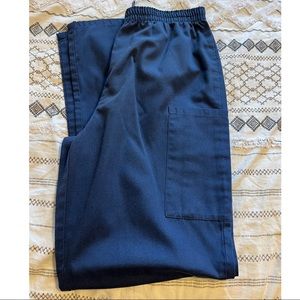 Men's Cargo Scrub Pants Navy Blue Size Small Cherokee Workwear
